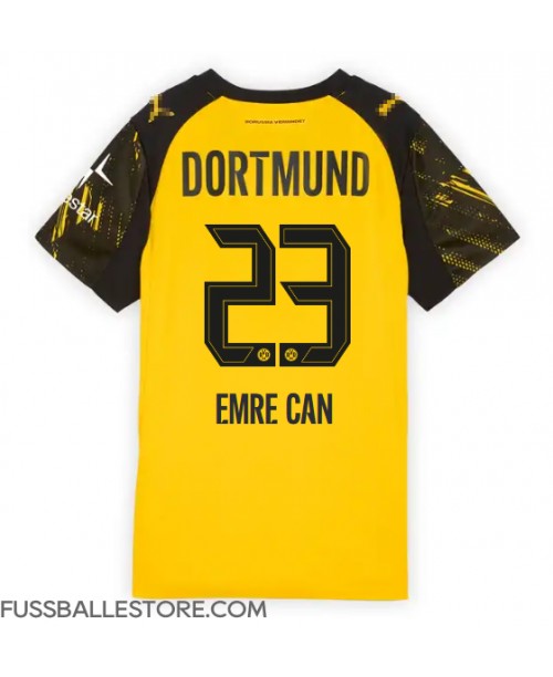 Günstige Borussia Dortmund Emre Can #23 Heimtrikot Damen 2025-26 Kurzarm Günstige Borussia Dortmund Emre Can #23 Heimtrikot Damen 2025-26 Kurzarm